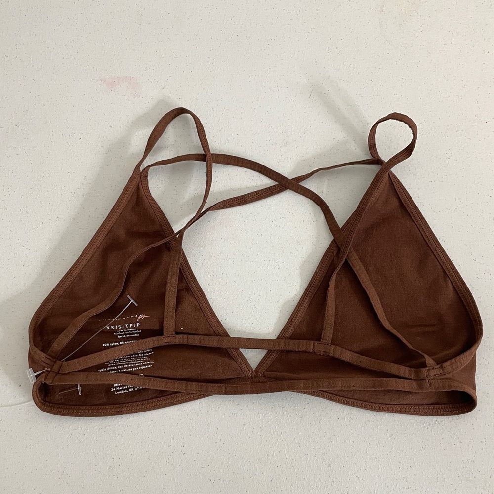 Free People Party In The Back Brown Bralette Size XS/S New - Picture 5 of 7